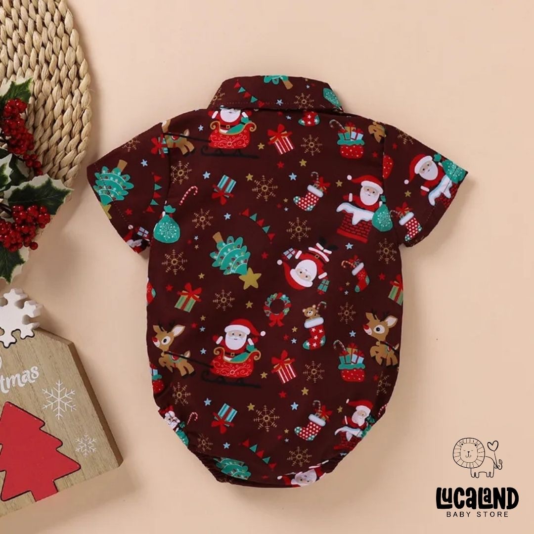 Bodie camisa lazo navideño red & green
