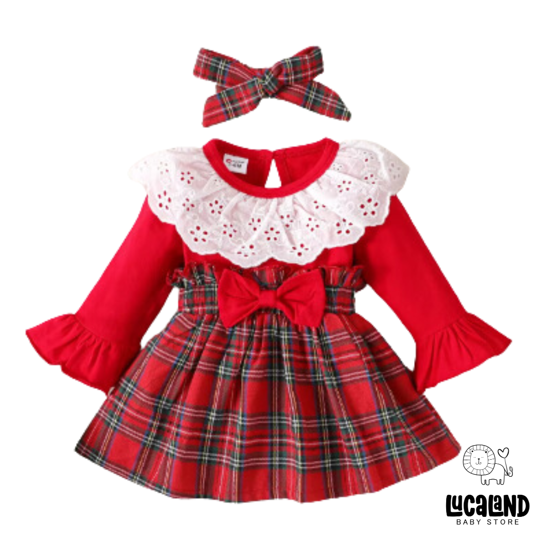 Vestido navideño bordado