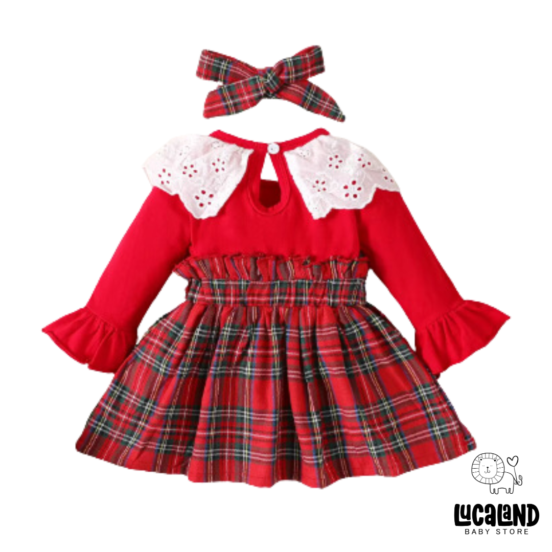 Vestido navideño bordado