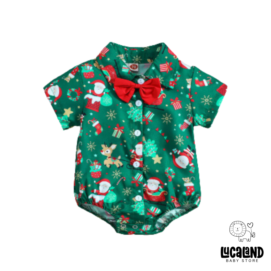 Bodie camisa lazo navideño red & green