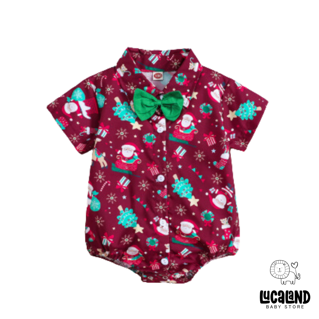 Bodie camisa lazo navideño red & green