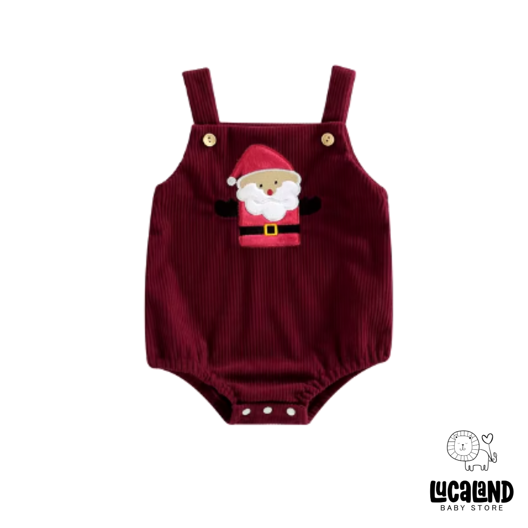 Bodie overall navideño verde-rojo-beige