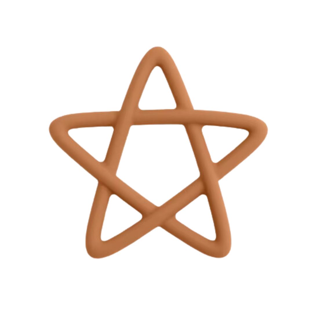 Mordedor estrella de colores