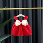 Vestido navideño white & red