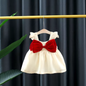 Vestido navideño white & red
