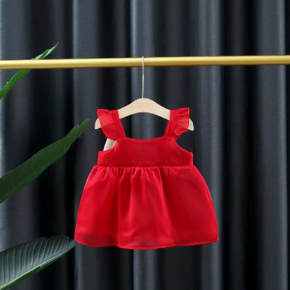 Vestido navideño white & red