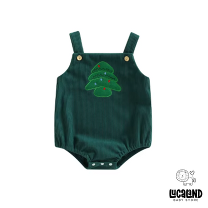 Bodie overall navideño verde-rojo-beige