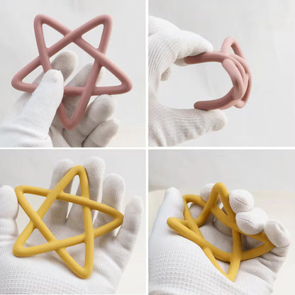 Mordedor estrella de colores